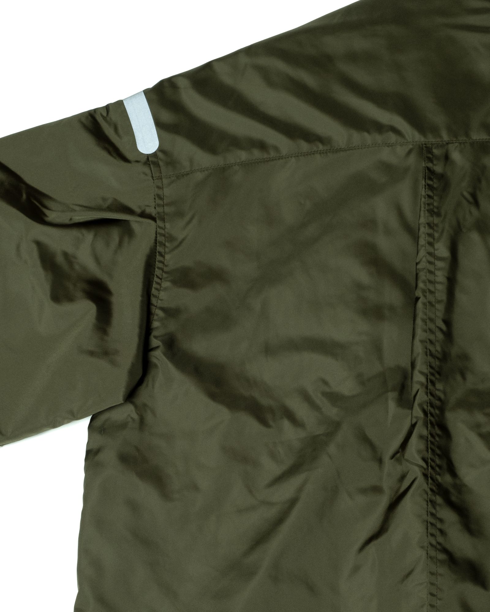 「予約商品」COLLARLESS OVERSIZED LONG PADDING COAT / col: KHAKI