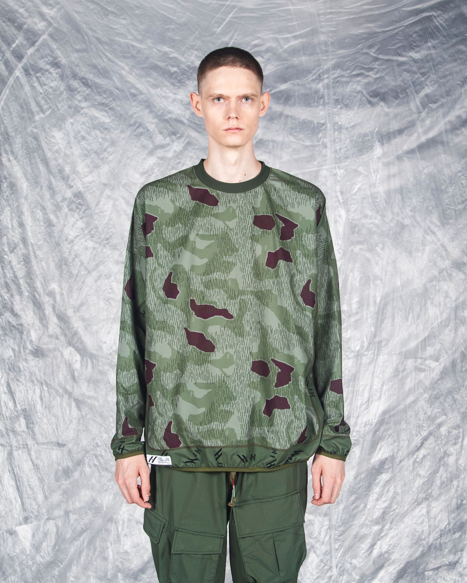「予約商品」SPLINTER-CAMO WIDE L-SLEEVE / col: KHAKI