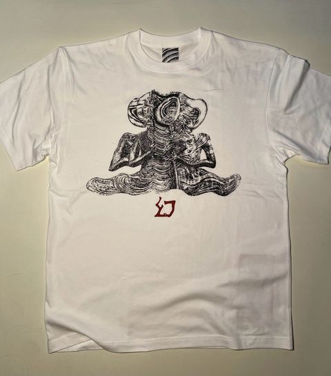 【受注生産】HALLUCINATION CLUB "ZATAI effect T-shirts" WHITE  (satoshi ito)