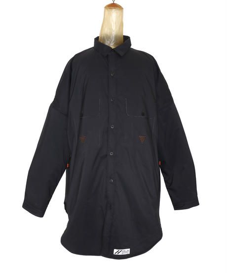 TOO BIG BAGGY QUILTED SHIRT COAT c/#2 KHAKI