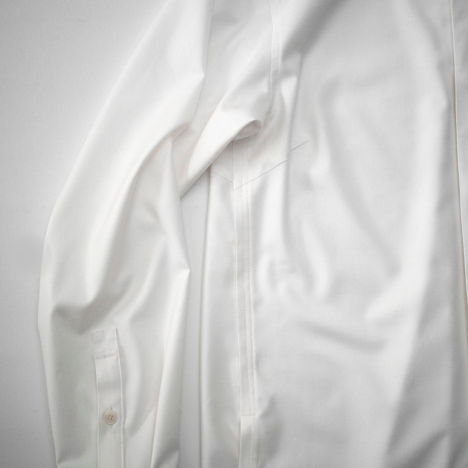 STAND COLLAR SHIRT (WHITE)