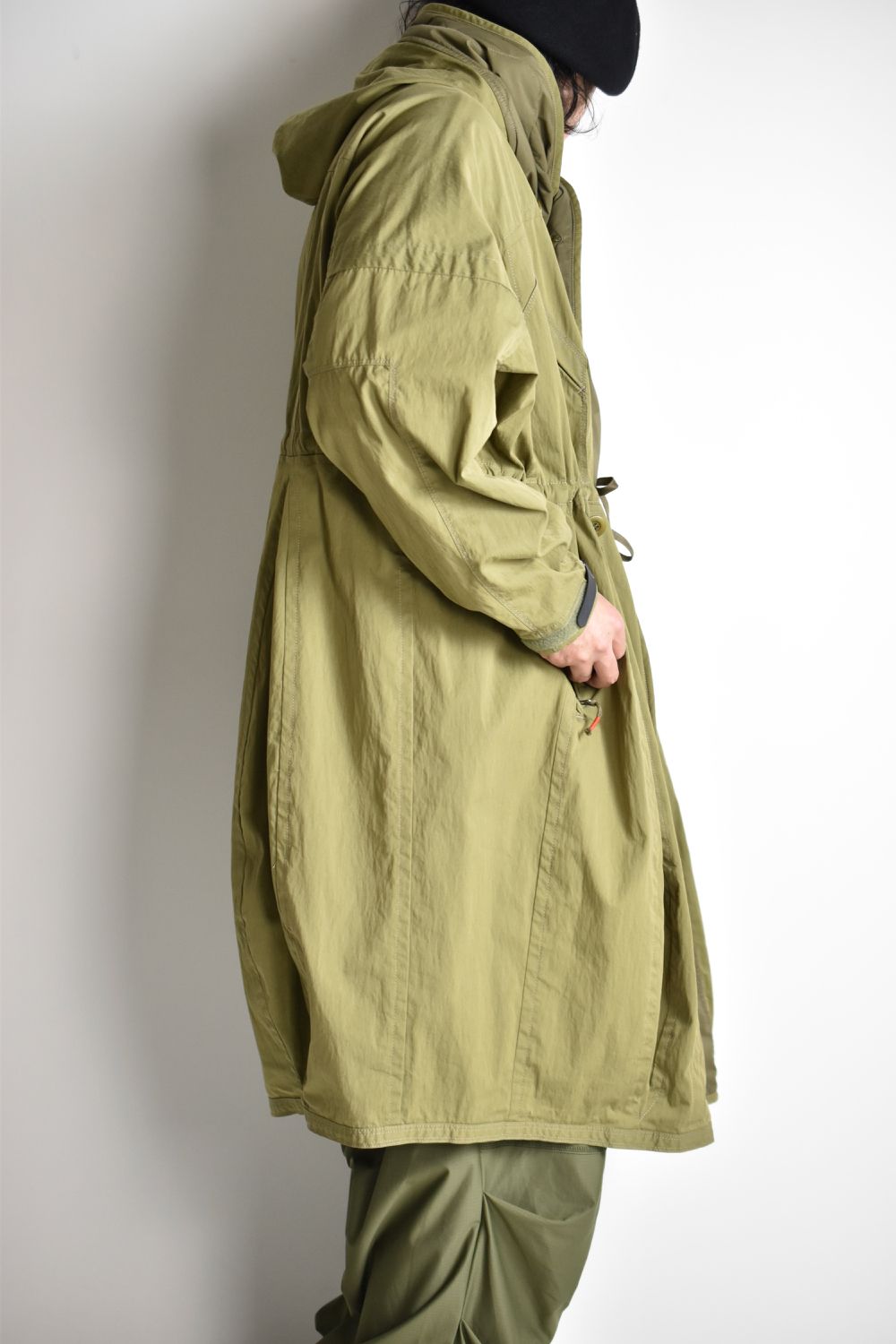 FLIGHT BALLOON WIDE LONG COAT c/#2 KHAKI