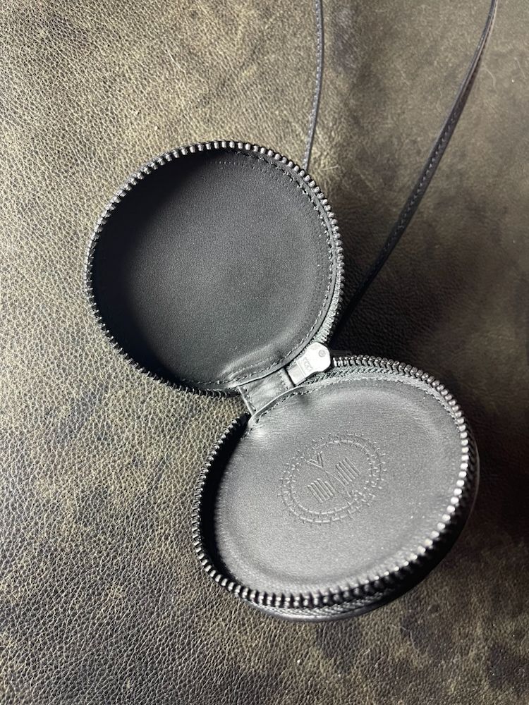 HHAZE別注 サークルポーチ ミニ  (BLACK×ターコイズ)