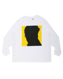 INU SCREEN WIDE L-SLEEVE TEE  (WHITE)