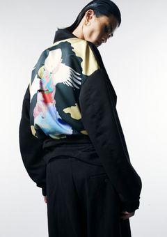 × 天明屋尚「風神」「雷神」HAORI JACKET / ブルゾン (BLACK,GREEN)