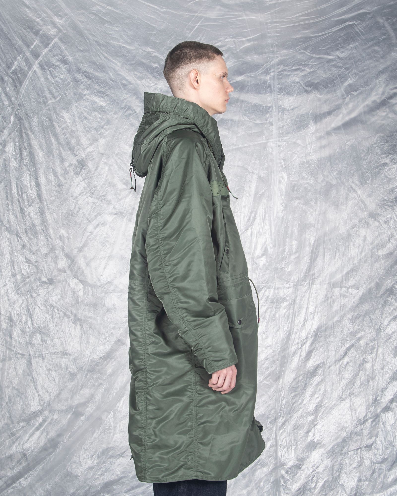 SÏVA - N-3B OVERSIZED LONG COAT / col: OD | HAZE