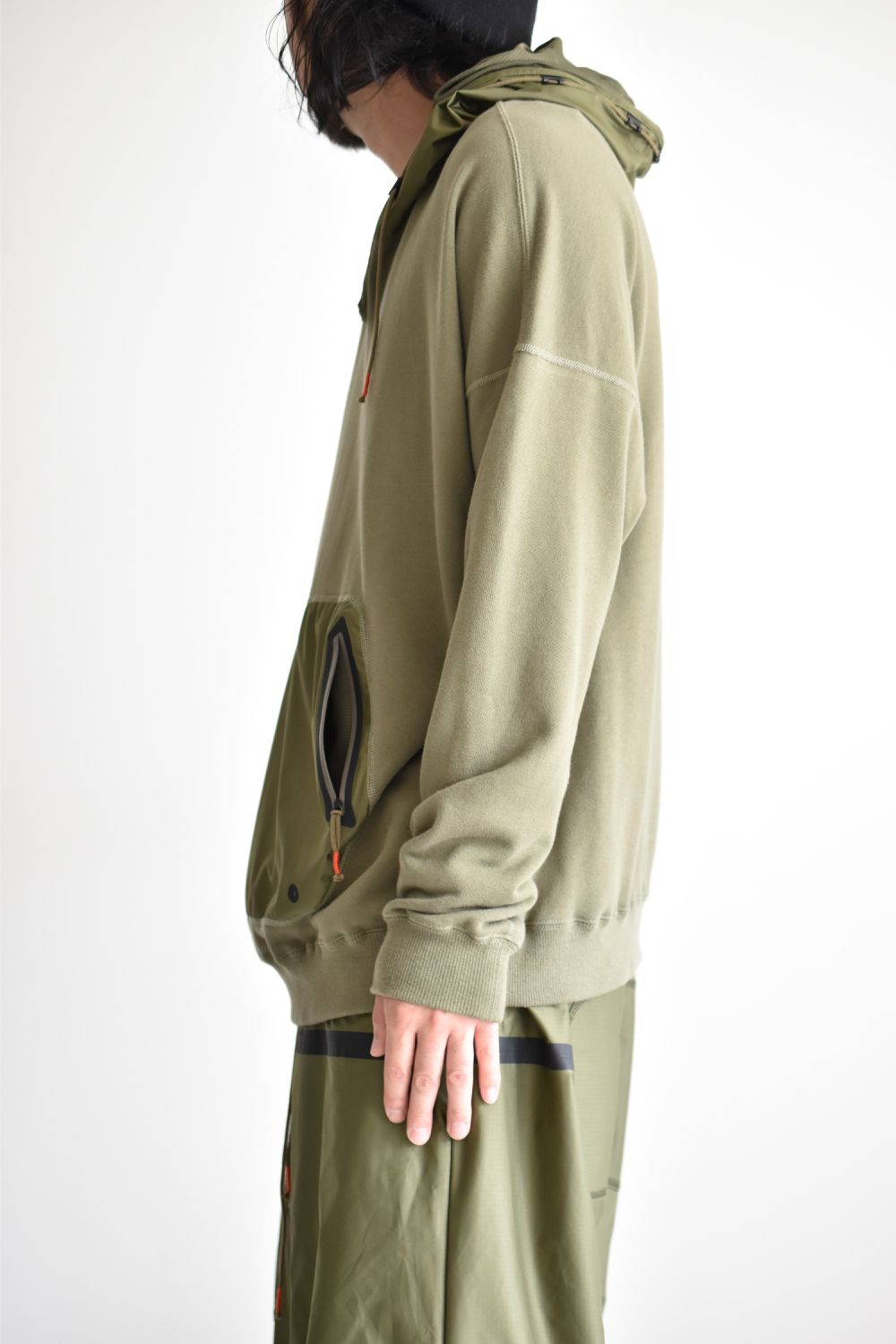 DRAW CODE HOODED PULL JERSEY c/#2 OD