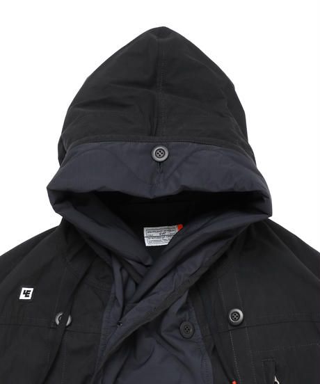 FLIGHT BALLOON WIDE LONG COAT c/#1 BLACK