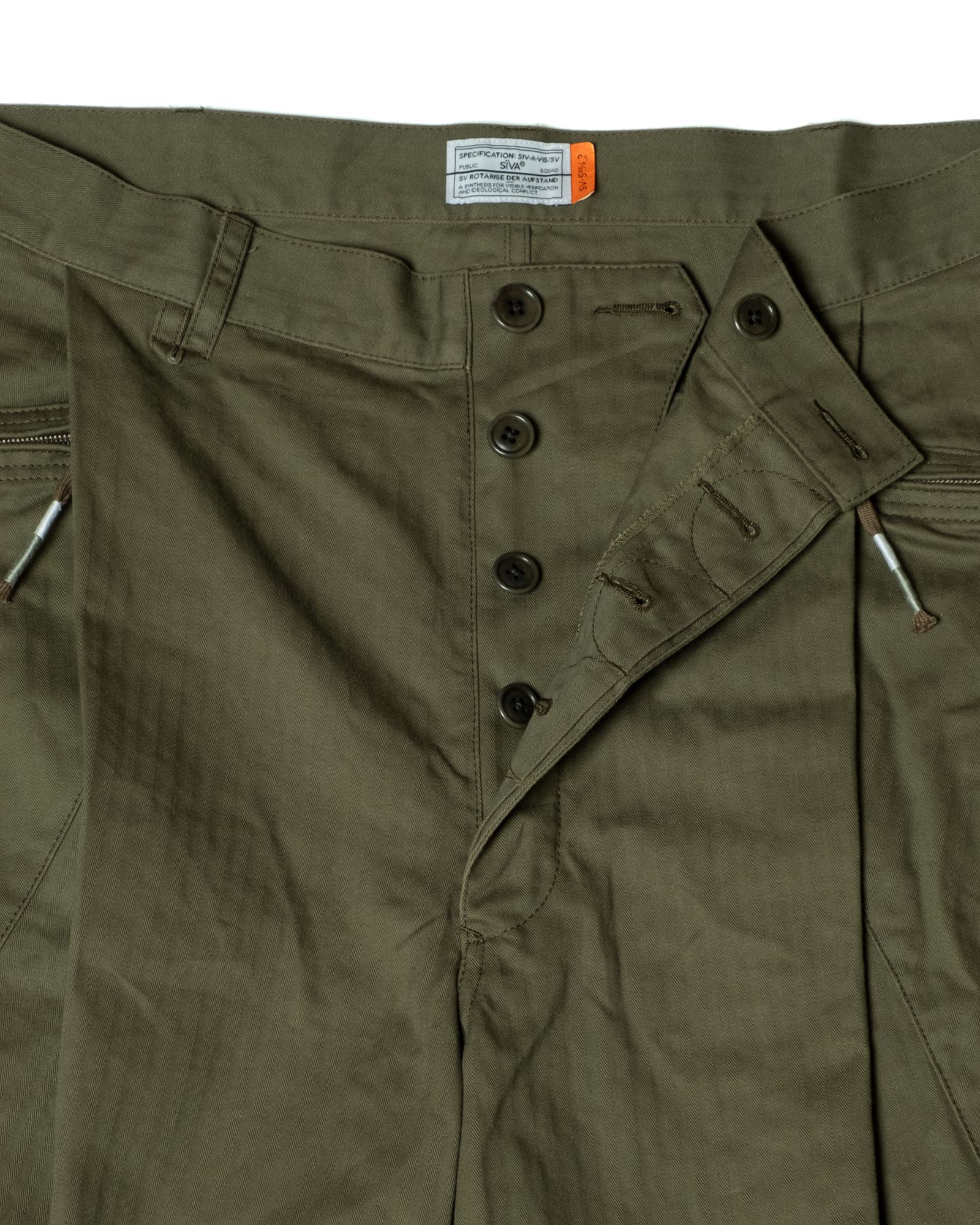 「予約商品」P-44 FRINGE SHORT PANTS / col: OD