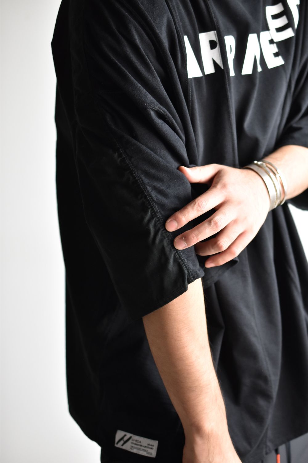 ARMED WIDE SHIRT c/#1 BLACK