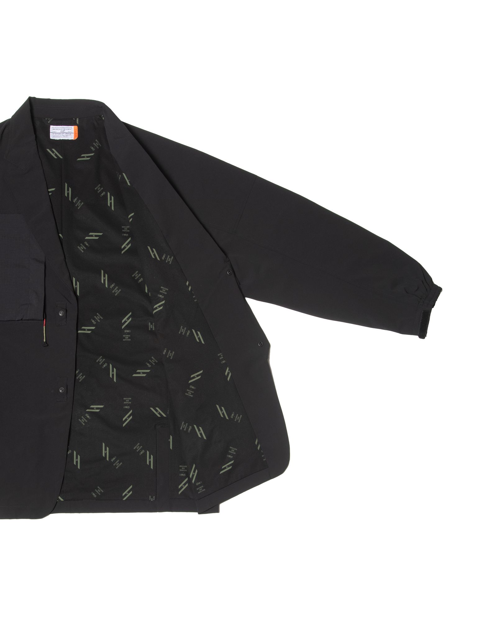 「予約商品」ADDITIONAL MULTI-PKT WIDE BLAZER / col: BLACK