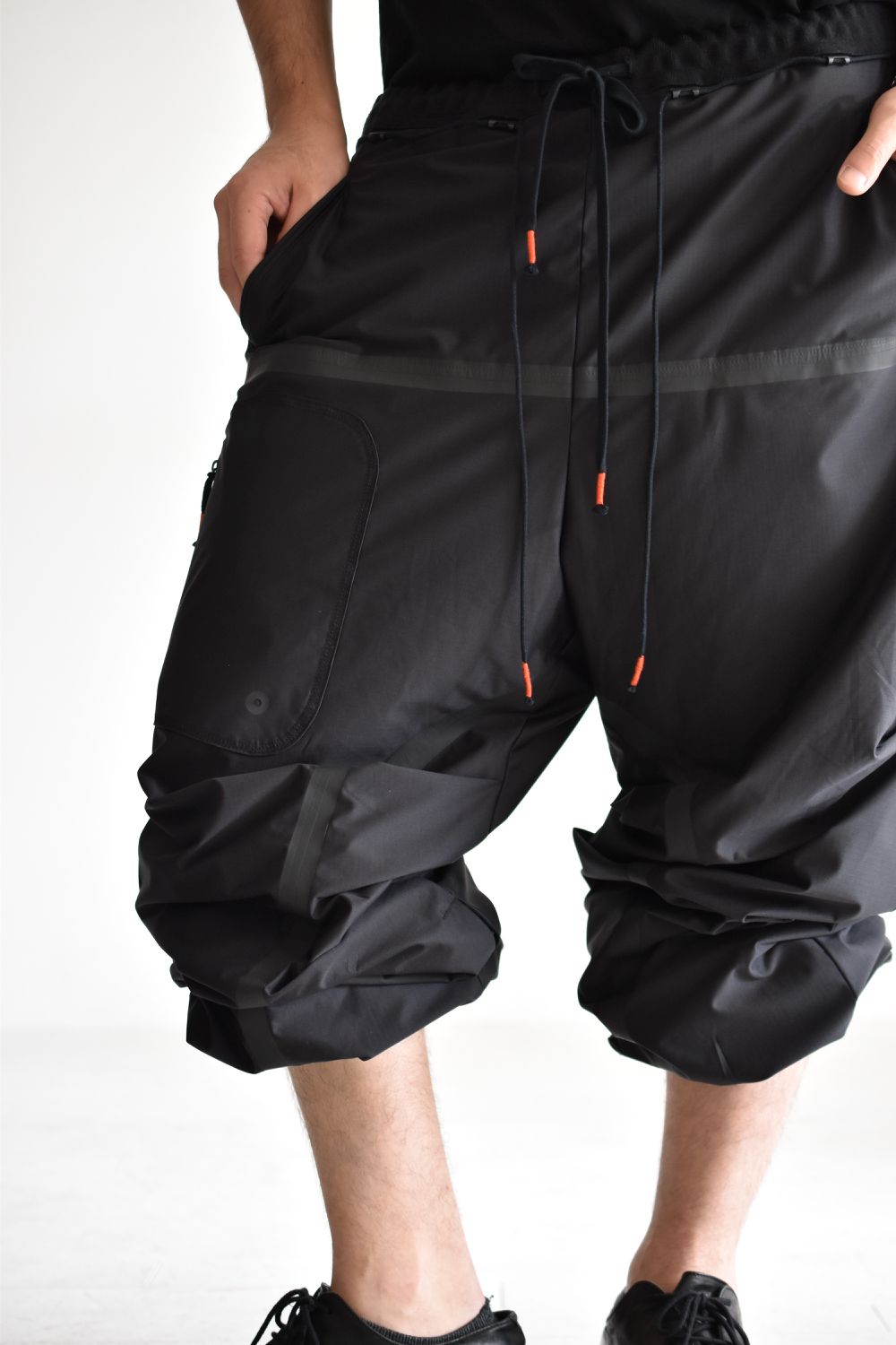 BAGGY RIP-STOP PANTS c/#1 BLACK