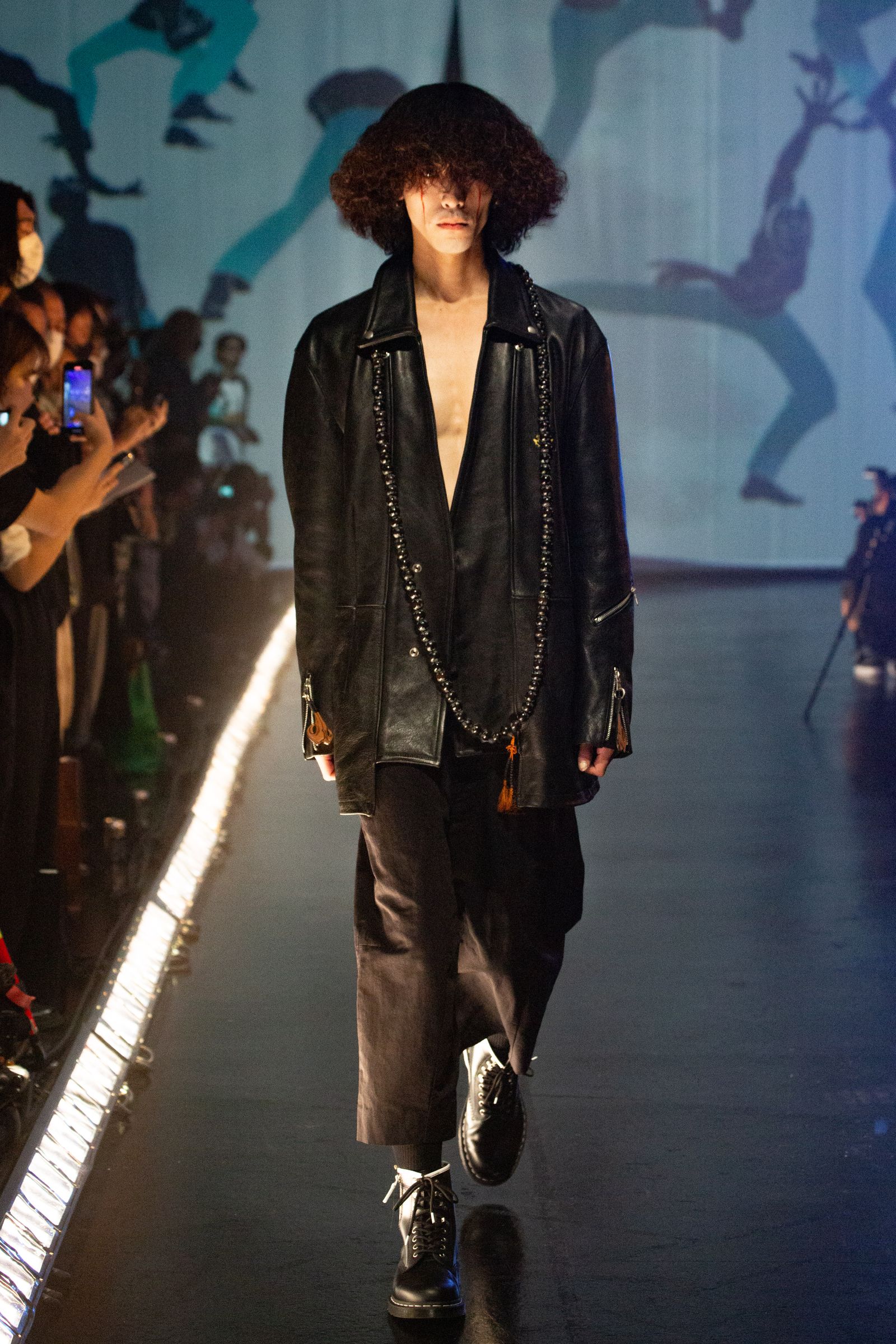 HAORI RIDERS JACKET / レザーハーフコート