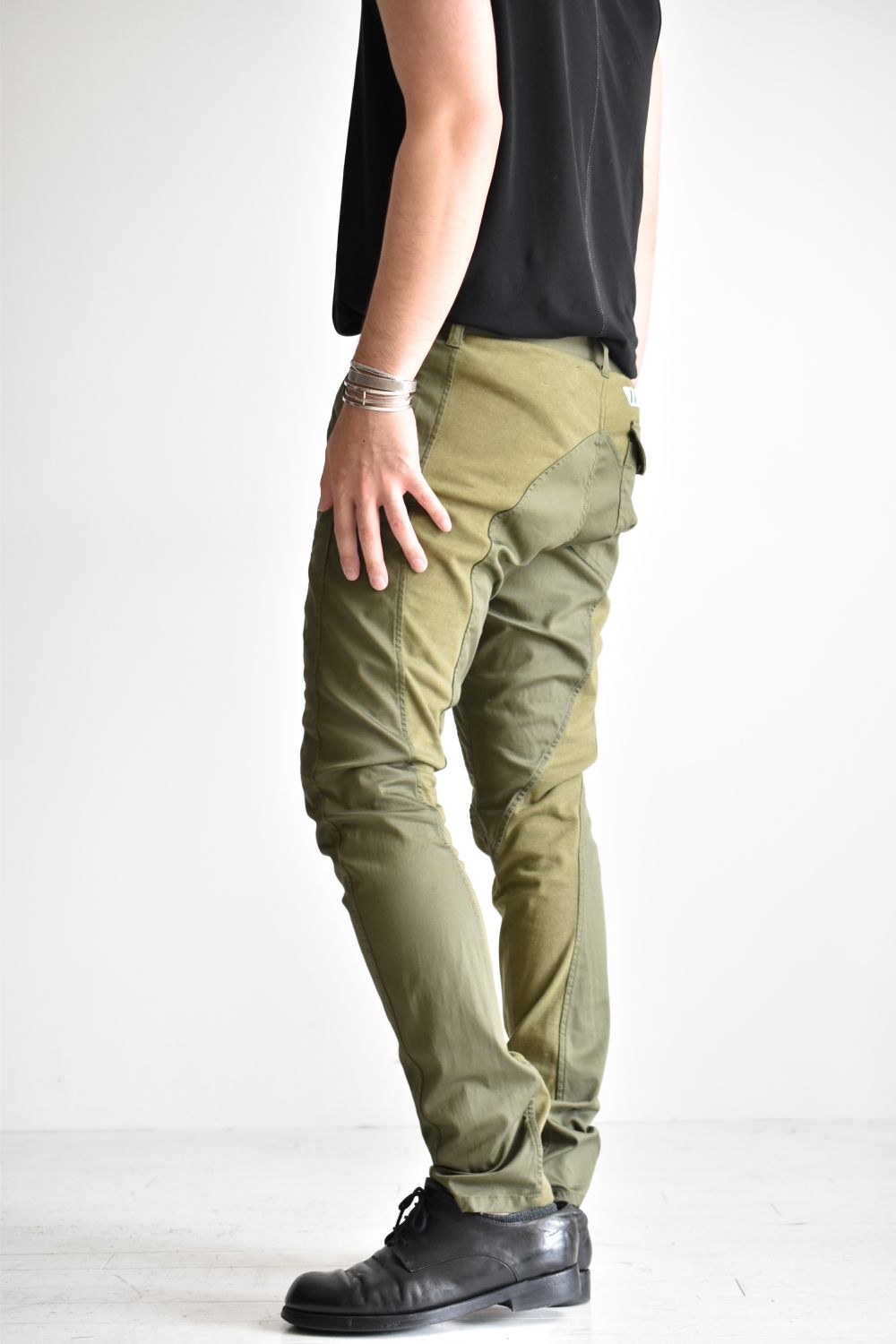 TIGHT FIT STRETCH TROUSERS c/#2 OD