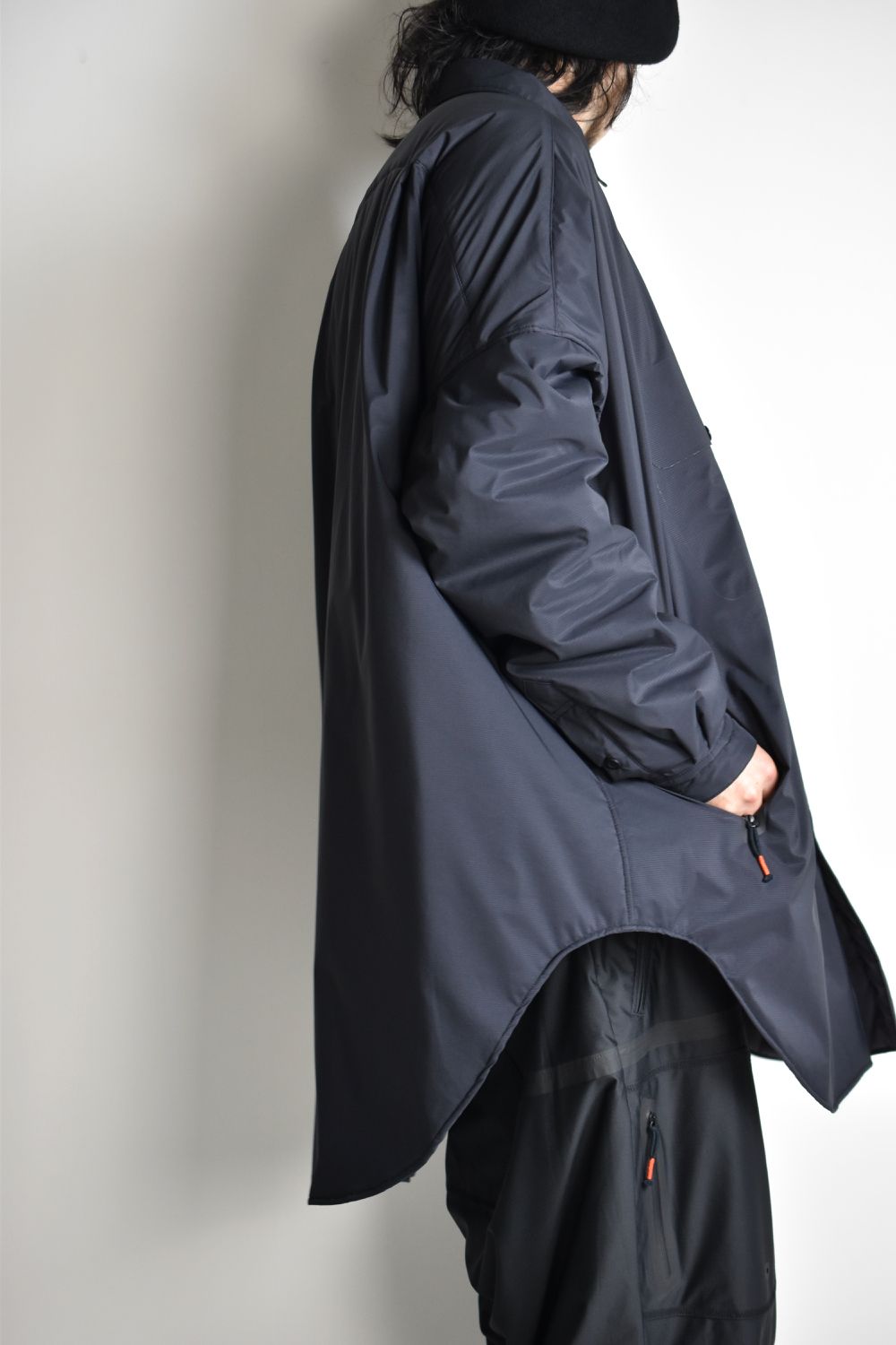 TOO BIG BAGGY QUILTED SHIRT COAT c/#2 KHAKI