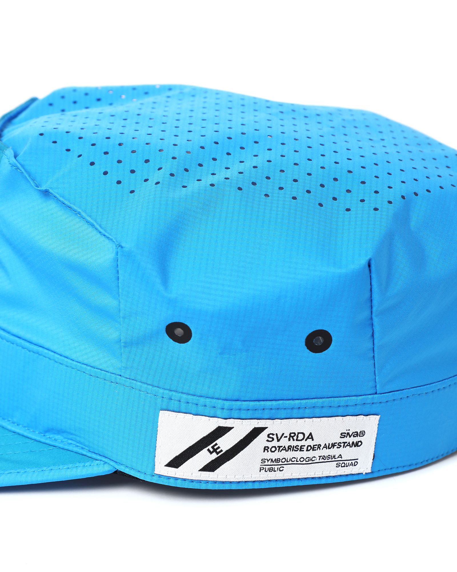 PUNCHING-HOLE BDU CAP # c/AQUA BLUE