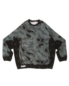 「予約商品」SPLINTER-CAMO WIDE L-SLEEVE / col: BLACK