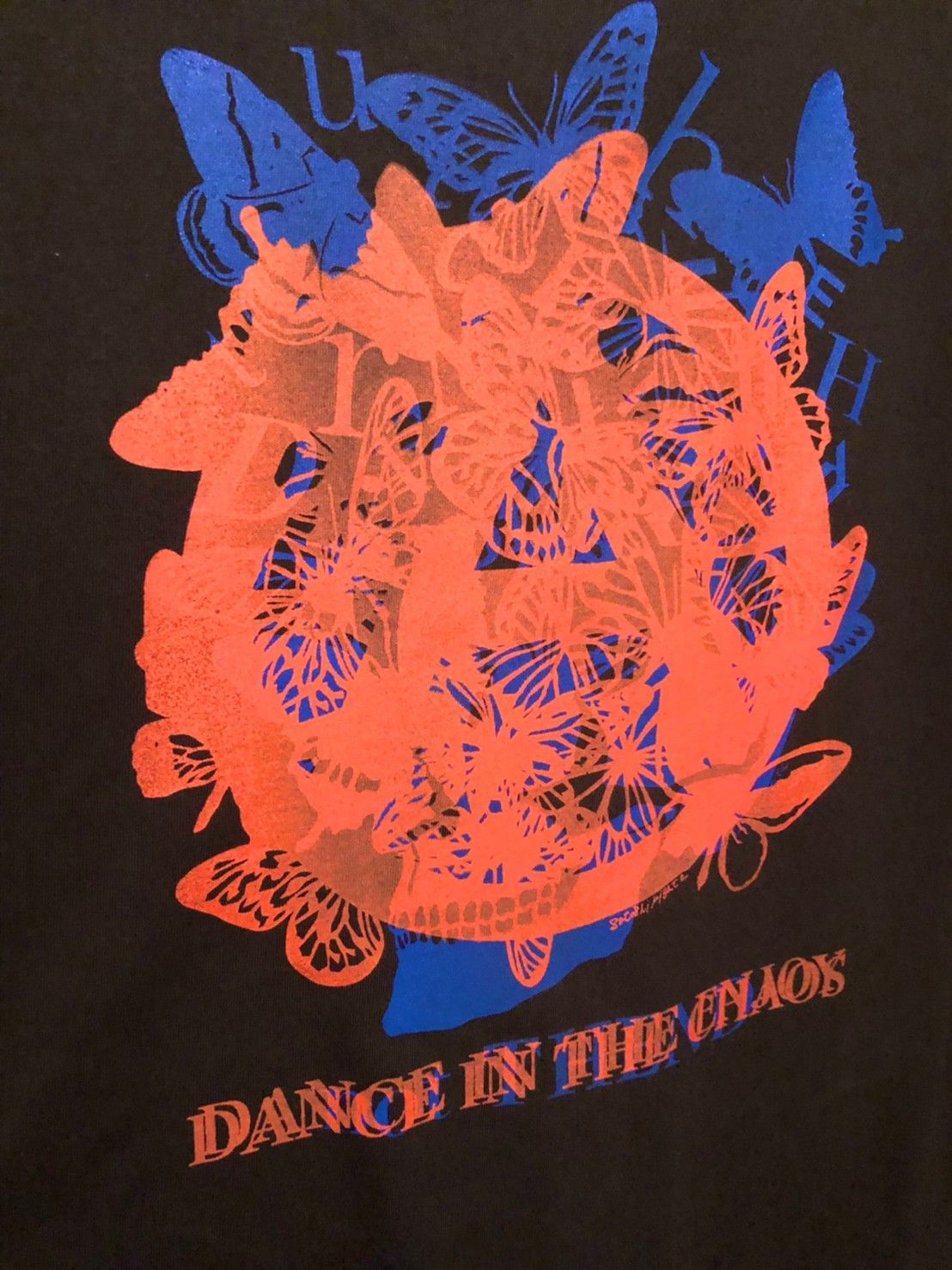 「予約商品」not THEND×Butterfly anarchy symbol T-shirt 02