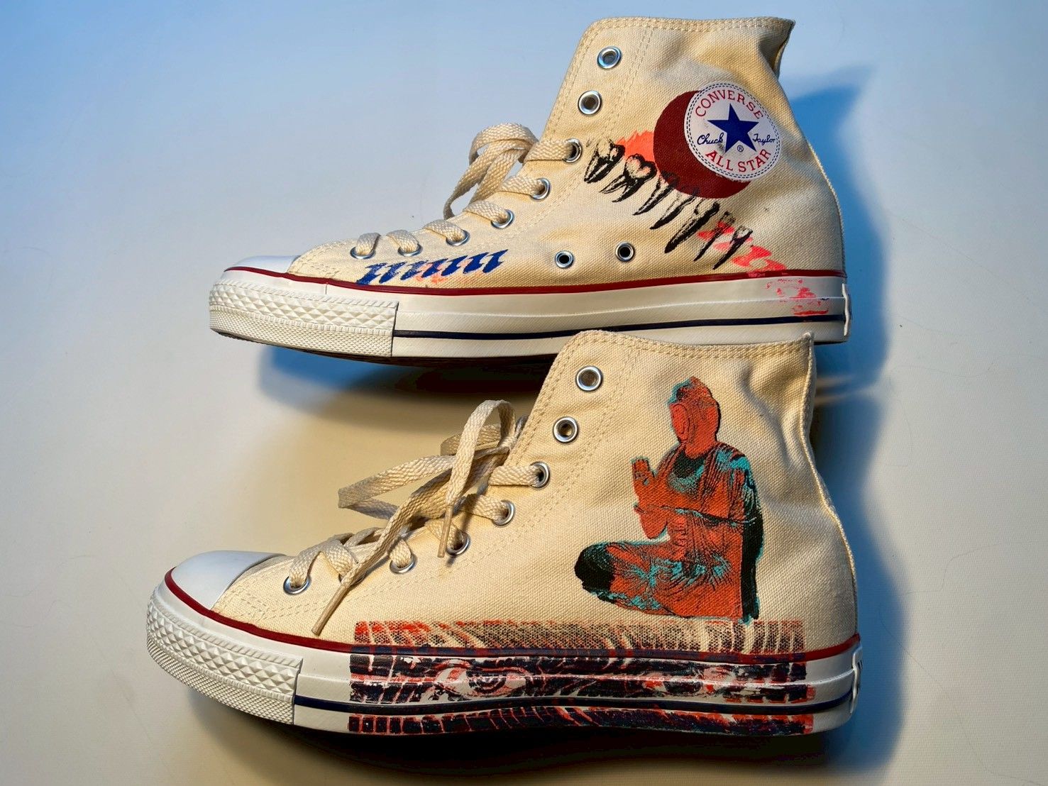【一点もの】HALLUCINATION CLUB / CONVERSE ALL STAR HI / 28cm (ZONZAI,Satoshi Ito)