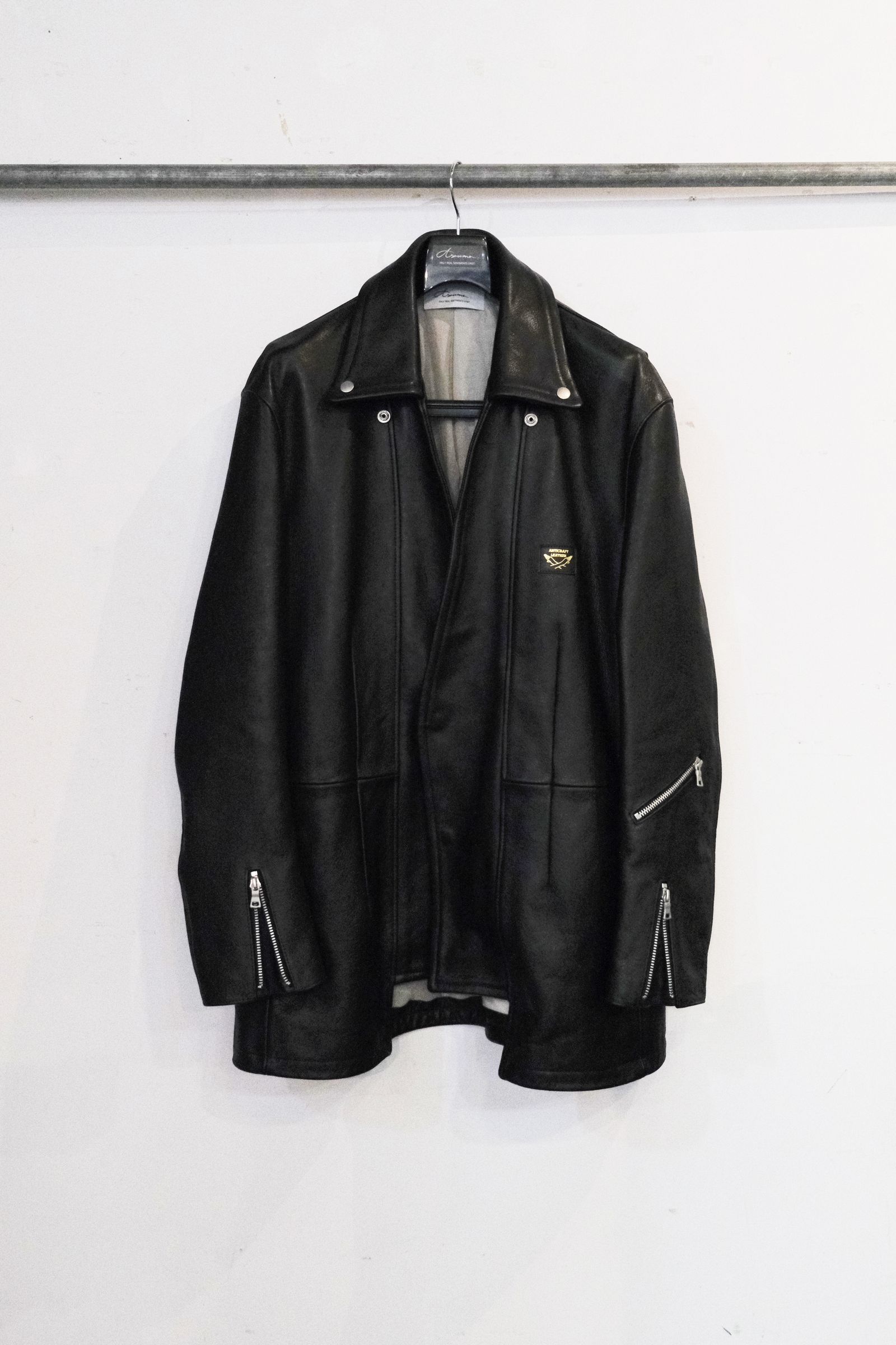 HAORI RIDERS JACKET / レザーハーフコート