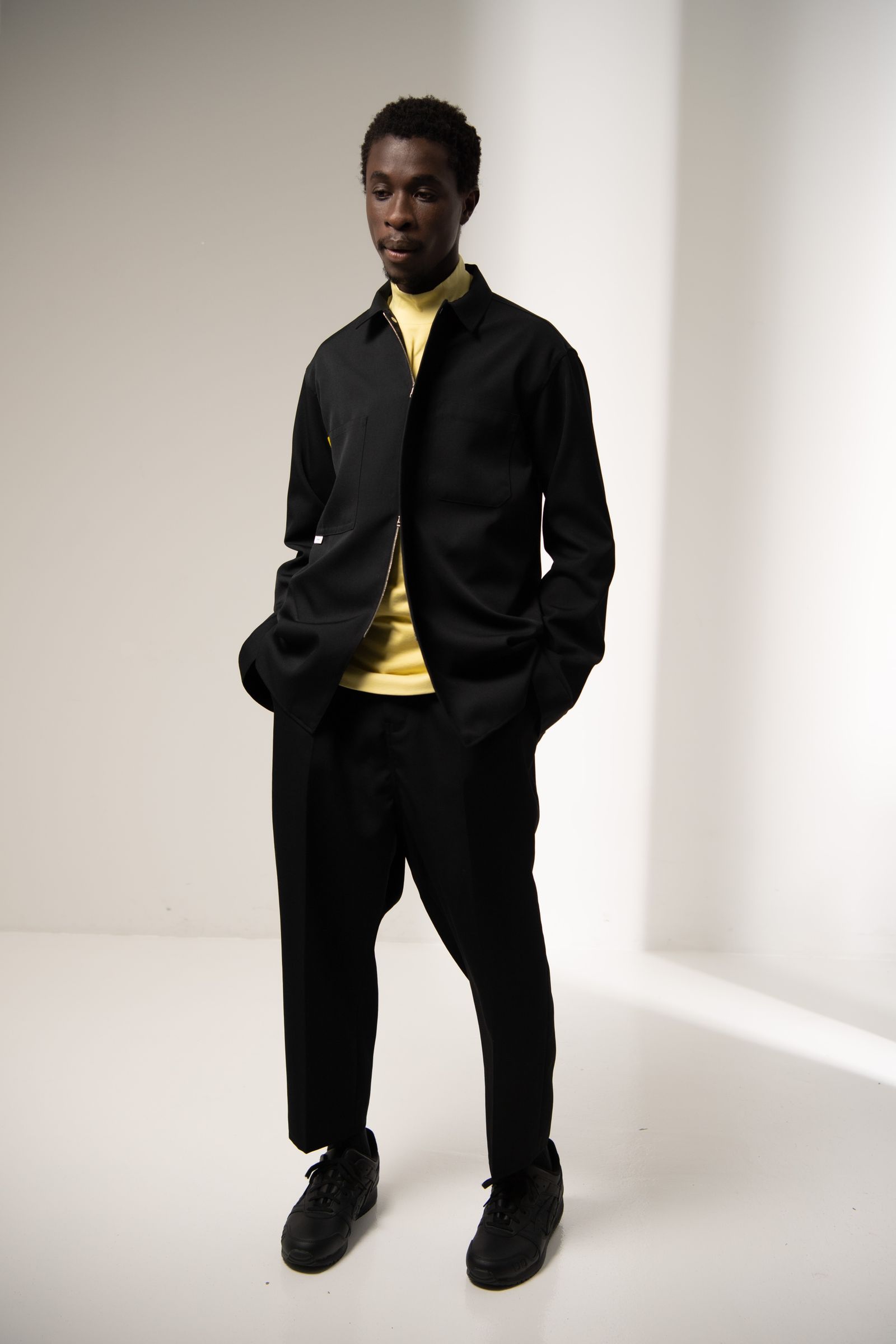 「予約商品」ZIP SHIRT (BLACK)