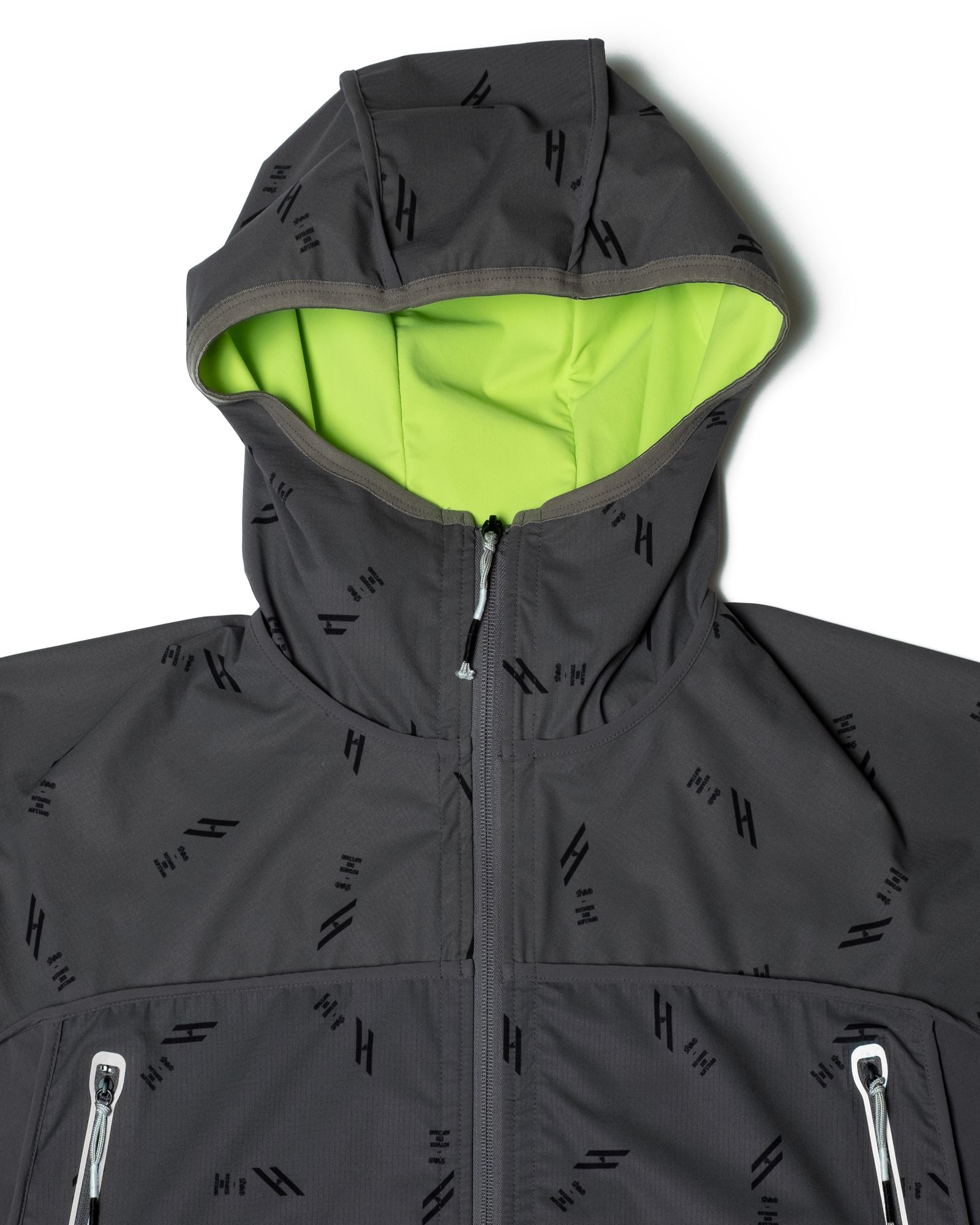 「予約商品」DOT-AIR PIPING OVERSIZED LONG HOODIE / col: GRAY
