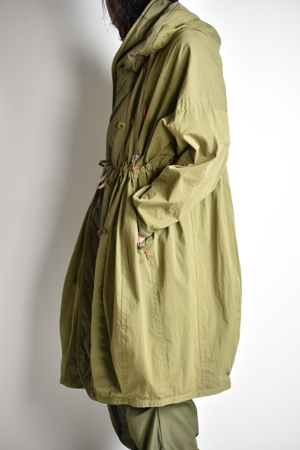 FLIGHT BALLOON WIDE LONG COAT c/#2 KHAKI
