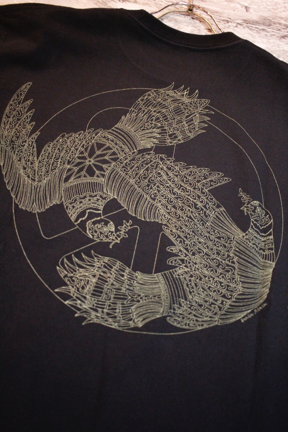 「ヒロシマデニム」×「SATOSHI MIYATA」9PEACE POCKET TEE (BLACK)