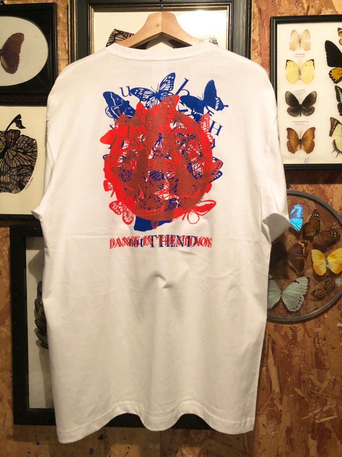 「予約商品」not THEND×Butterfly anarchy symbol T-shirt 01