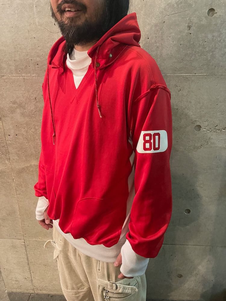 945-80TT106-1 / プルオーバーパーカー (RED/WHITE, BLUE/YELLOW, BLACK/BLACK)