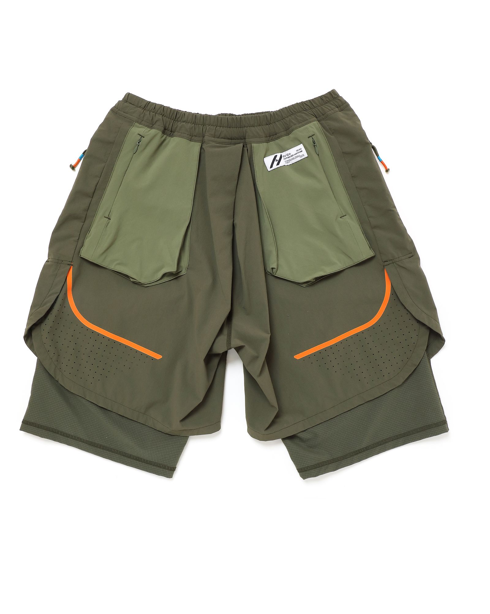 「予約商品」SEAM-LINE LAYERED SHORTS # c/KHAKI