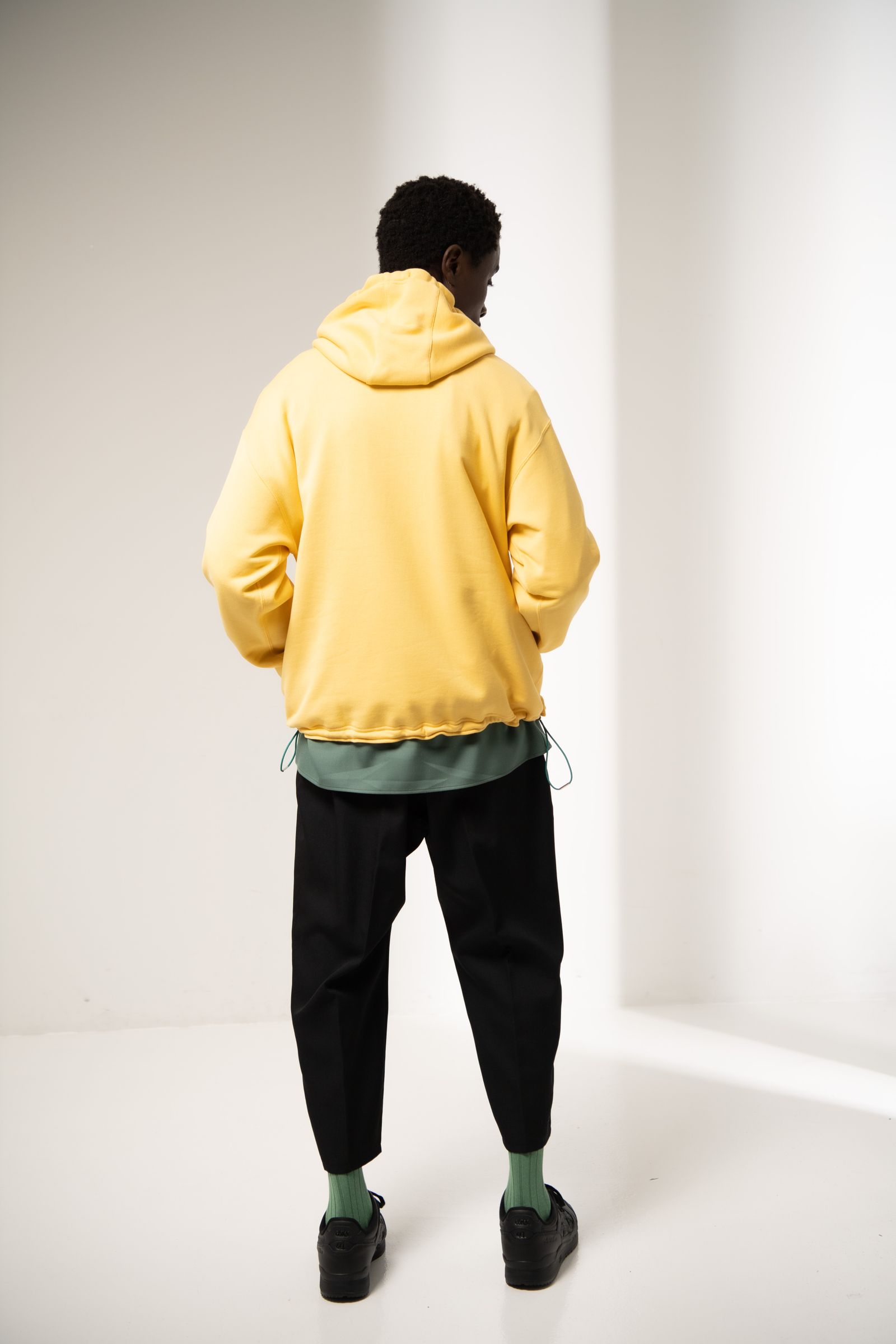 「予約商品」GRID MARKED T-SHIRT (YELLOW)