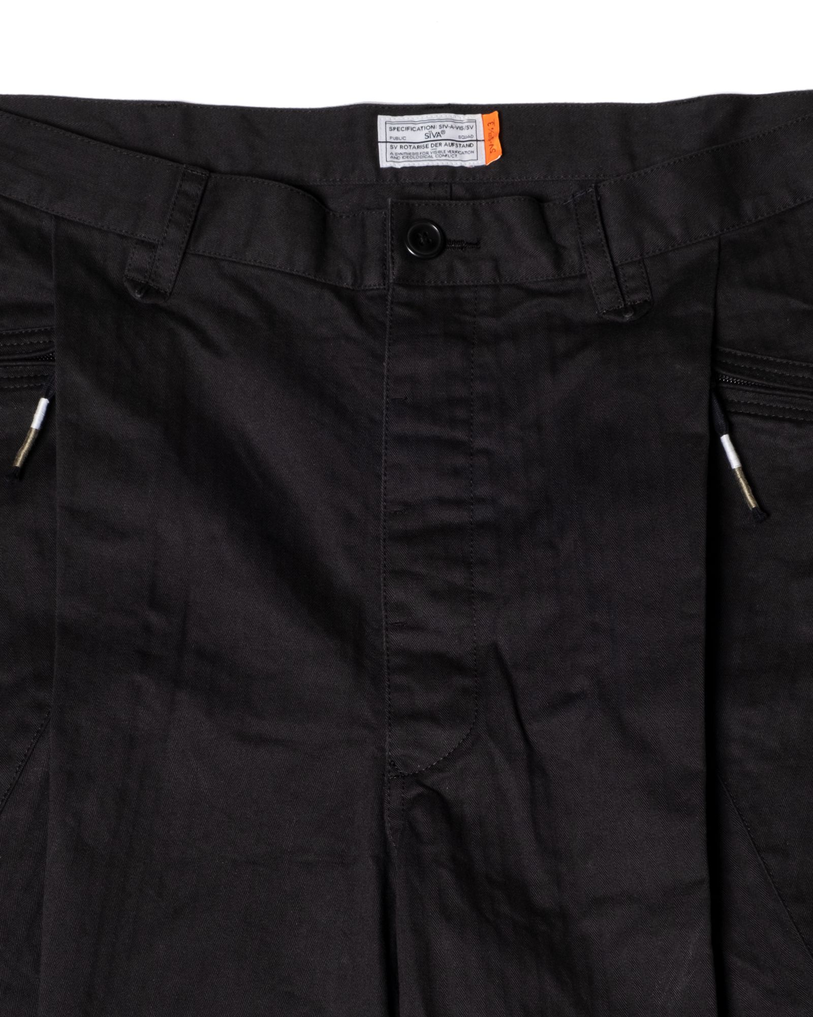 「予約商品」P-44 FRINGE SHORT PANTS / col: BLACK
