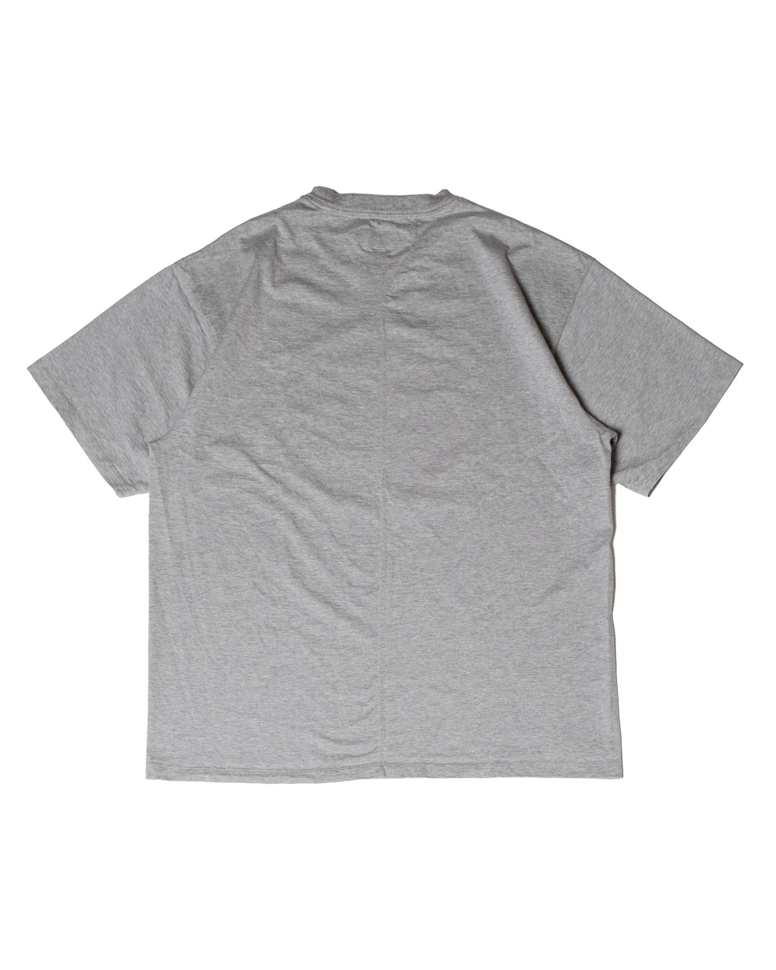 「予約商品」BACK-SEAM EMBLEM PLAIN TEE / col: HEATHER GRAY