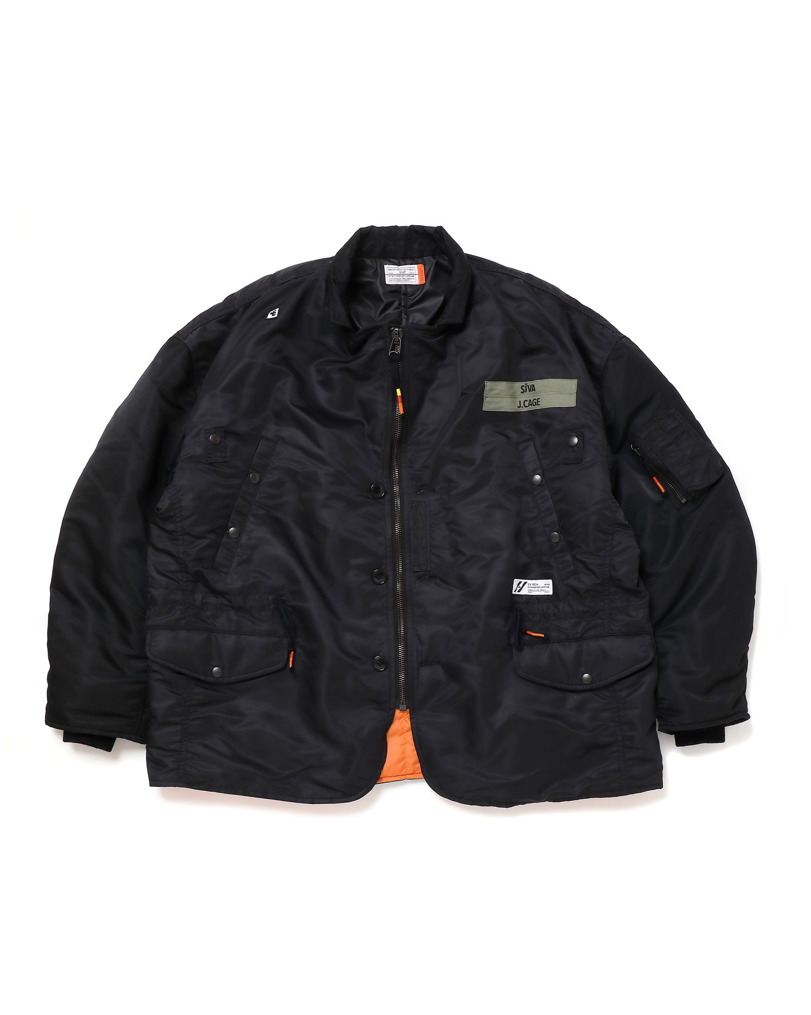 SÏVA - 「予約商品」MA-1 FLIGHT DOUBLE-JACKET # c/BLACK