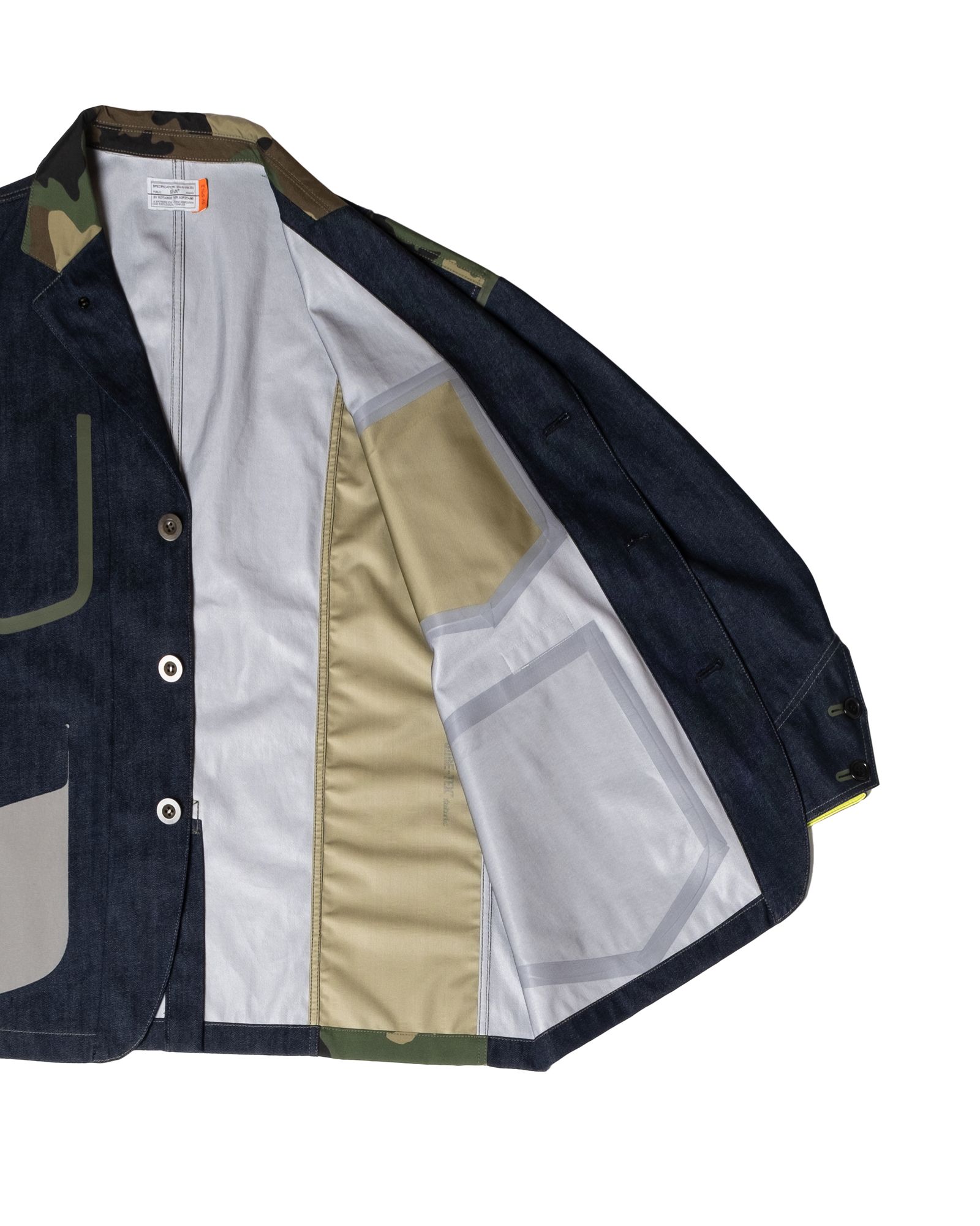 「予約商品」3LAYER LIGHT-DENIM WIDE COVERALL JACKET / col: INDIGO_base
