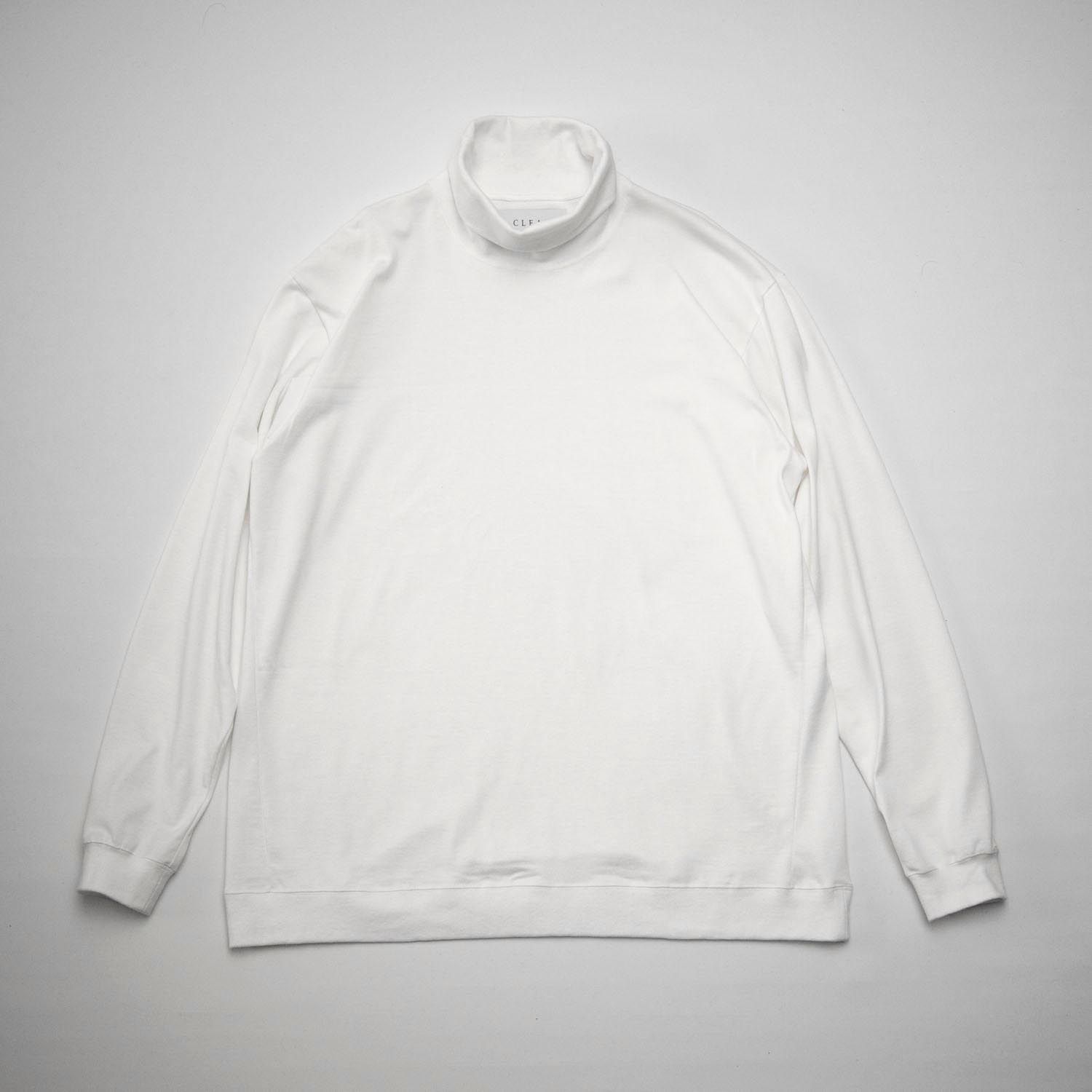 TURTLE NECK L/S T-SHIRT (WHITE)