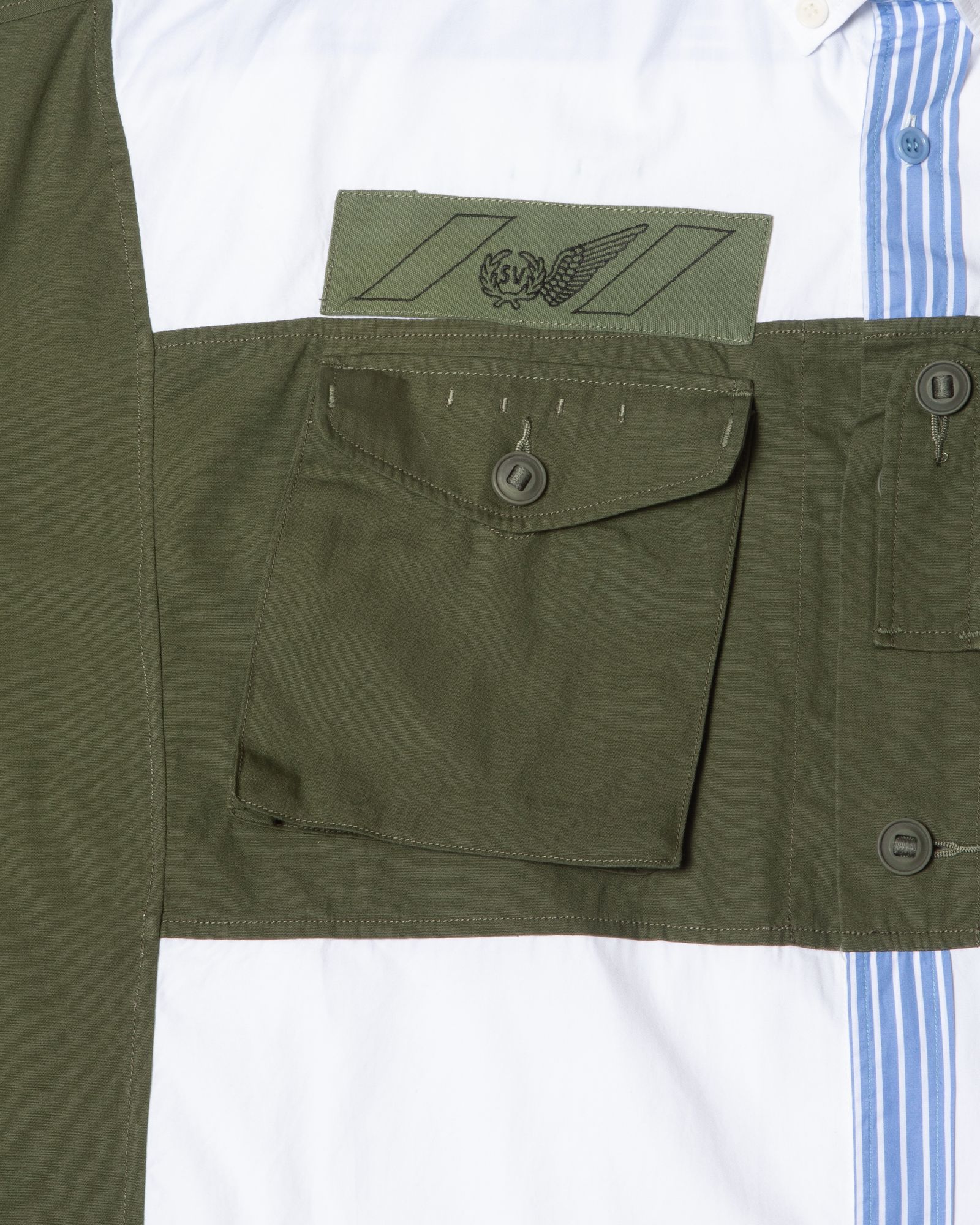 「予約商品」PASTED SOLDIER95 BUTTONDOWN OVERSIZED SHIRTS / col: OD