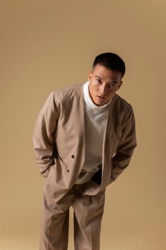RELAXED BLAZER  (BEIGE)