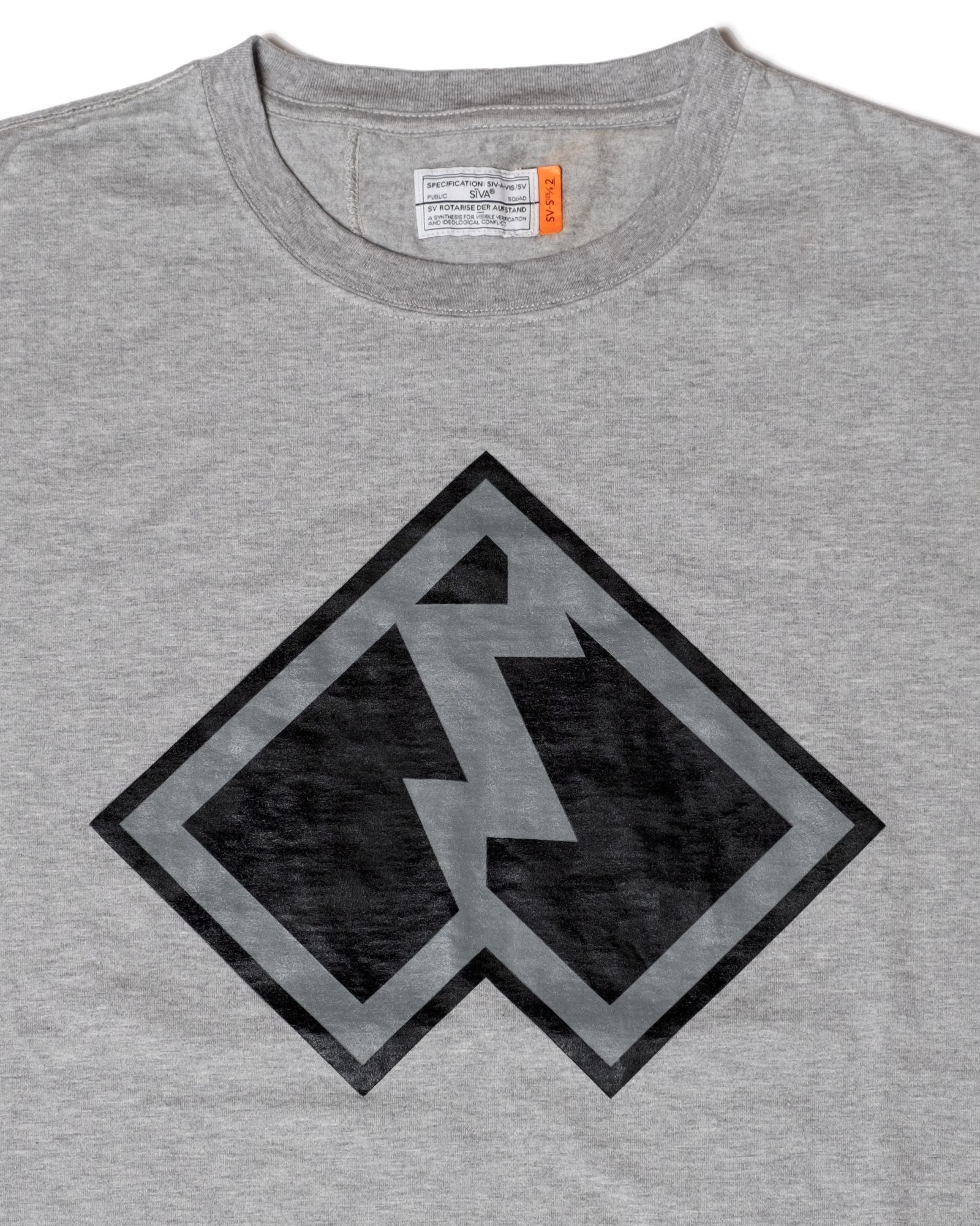 「予約商品」BACK-SEAM EMBLEM PLAIN TEE / col: HEATHER GRAY