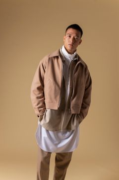 SHORT DRIZZLER JACKET (BEIGE)
