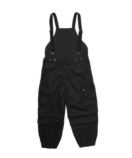 FLIGHT PLEATED SUSPENDER TROUSERS c/#1 BLACK