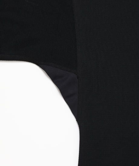 GEOMETRIC PATTERN L-SLEEVE c/#1 BLACK