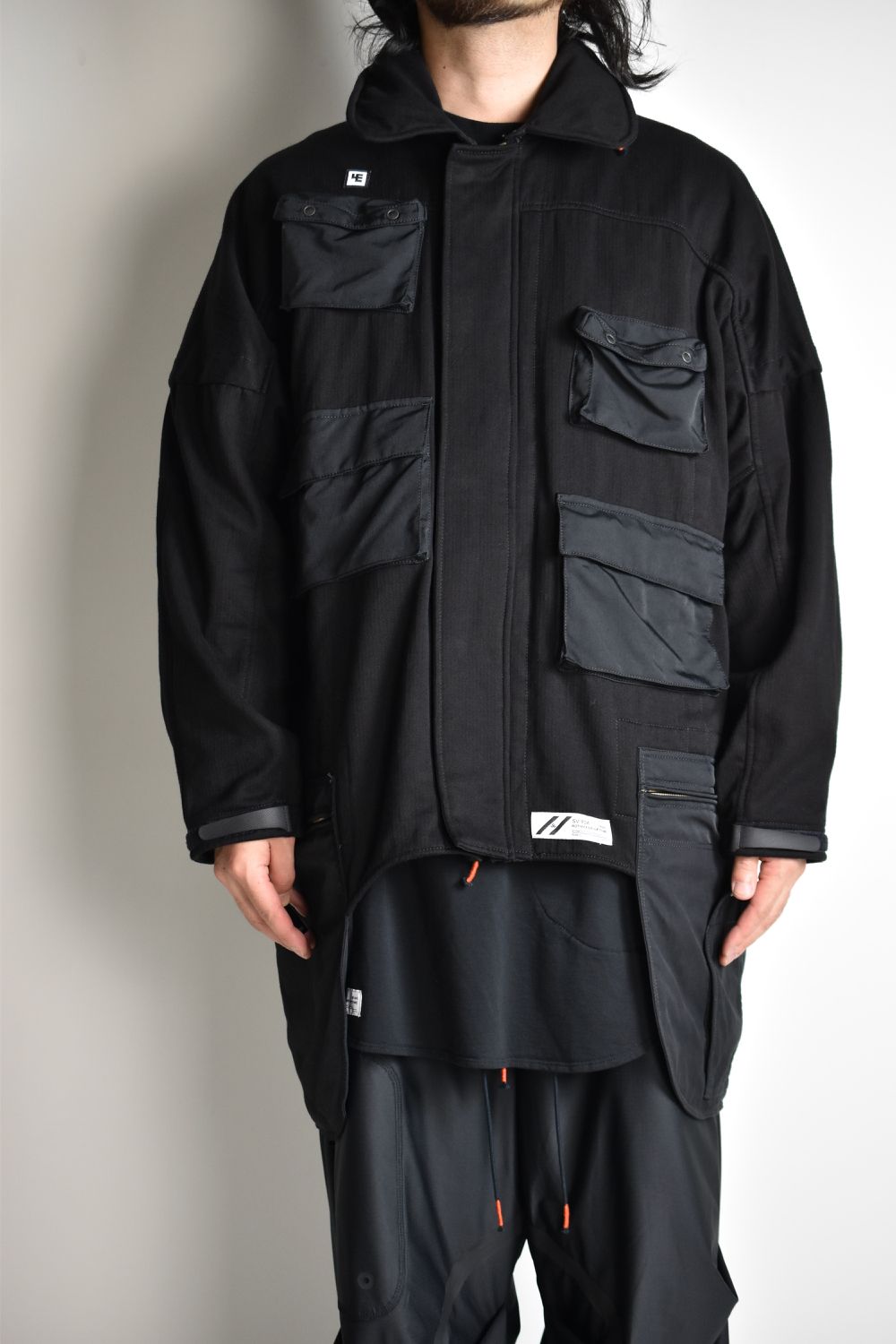 AIRBORNE SMOCK JUMP WIDE JACKET c/#1 BLACK