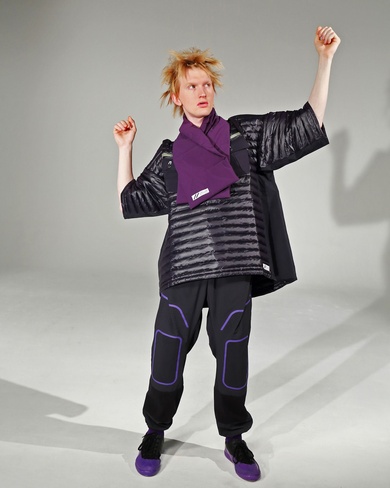 「予約商品」AIR-FIBRE WIDE LONG SHIRTS # c/BLACK