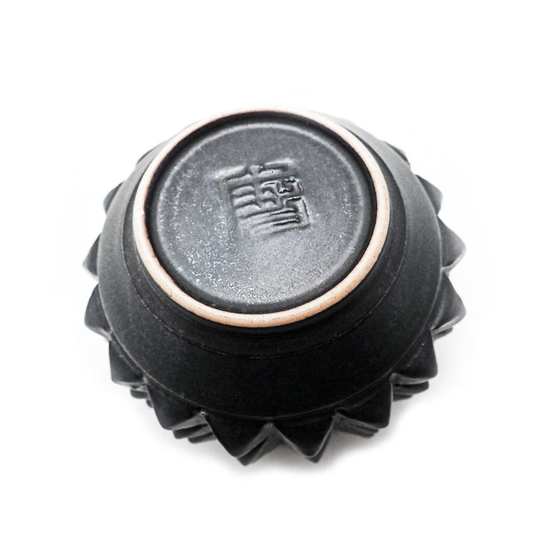 PYRAMID STUDS TEACUP "BLACK"  -陶器ティーカップ-