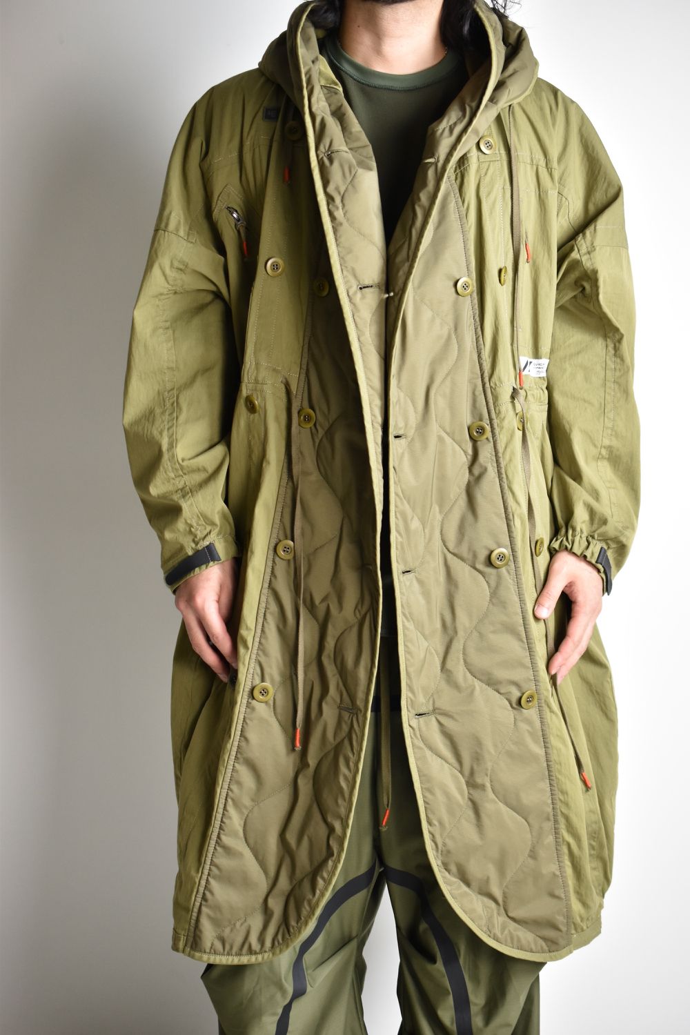 FLIGHT BALLOON WIDE LONG COAT c/#2 KHAKI