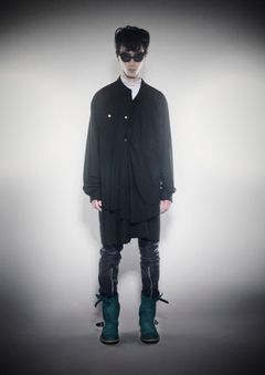 MOSHED LAYERED SHIRT / シャツ (BLACK, WHITE)