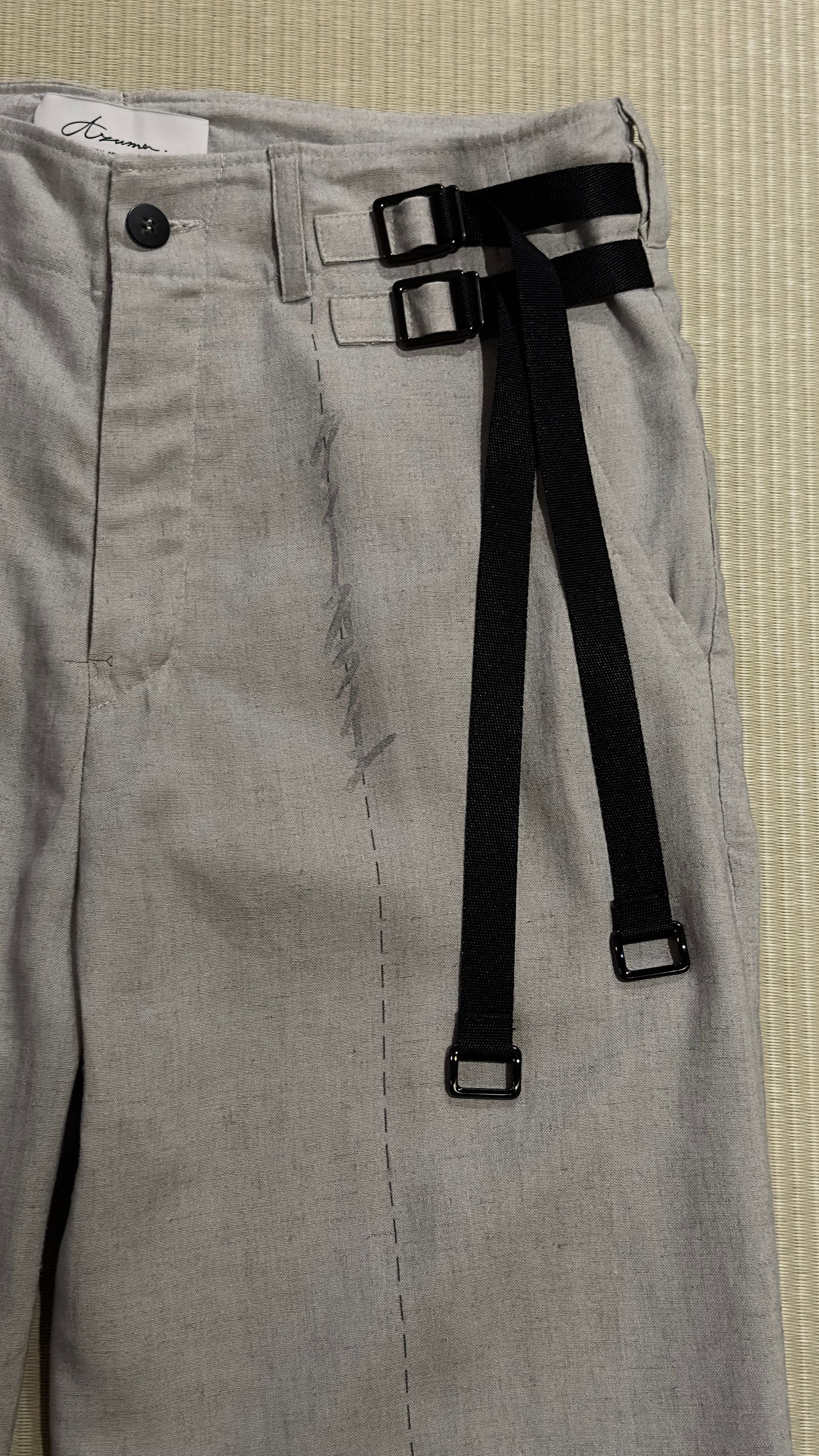 PATTERN ON PATTERN PANTS ストレートパンツ スラックス TALLサイズ/WEB限定』センタープレスストレートパンツ