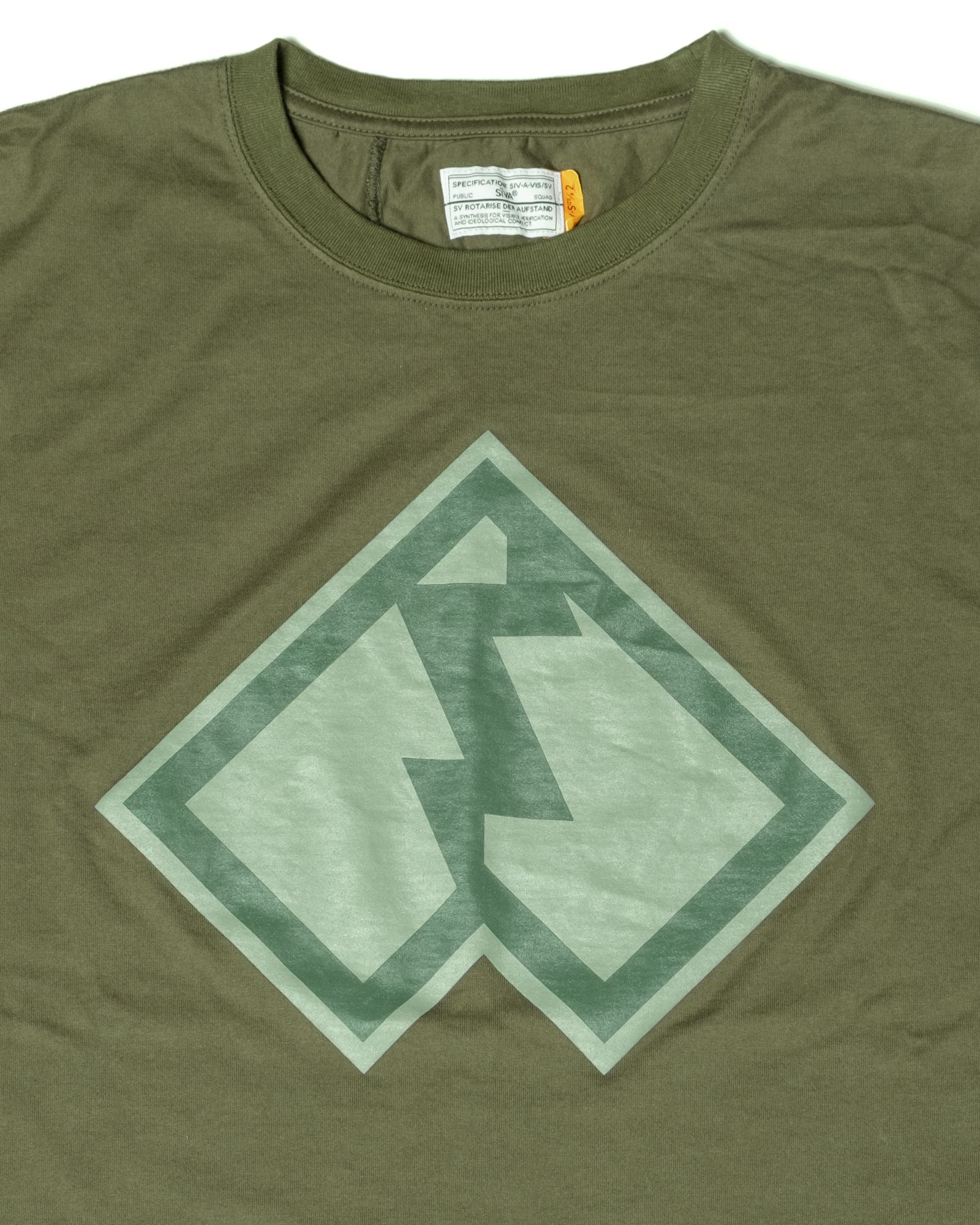 「予約商品」BACK-SEAM EMBLEM PLAIN TEE / col: OD